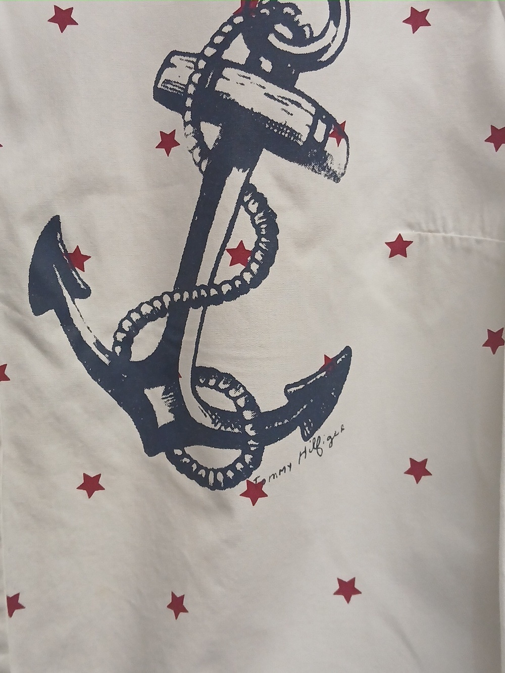 Tommy Hilfiger Nautical Anchor Star Button Up Shirt SP Women's NWOT - Picture 6 of 16